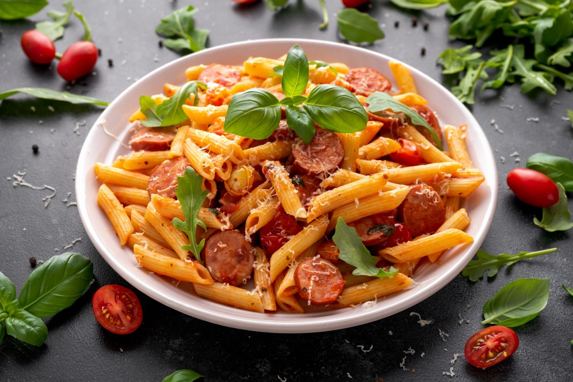 One-Skillet Penne Pasta - Scott Pete