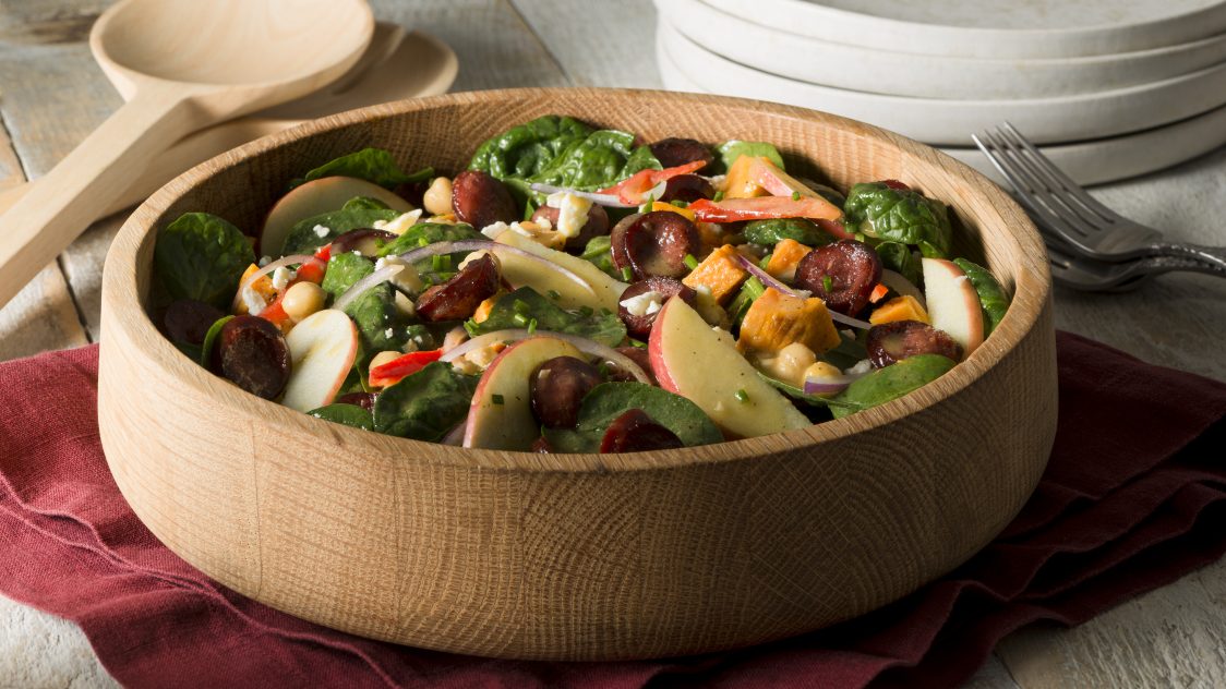 Sausage and Chickpea Salad - Scott Pete